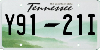 TN license plate Y9121I