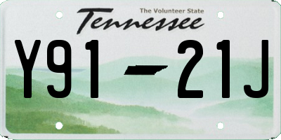 TN license plate Y9121J