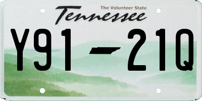 TN license plate Y9121Q