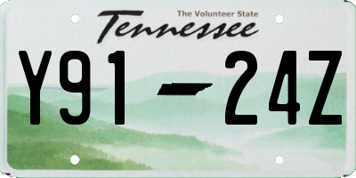 TN license plate Y9124Z