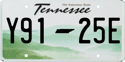 TN license plate Y9125E