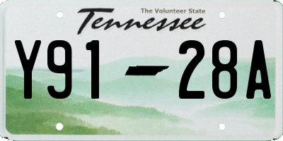 TN license plate Y9128A