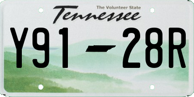 TN license plate Y9128R