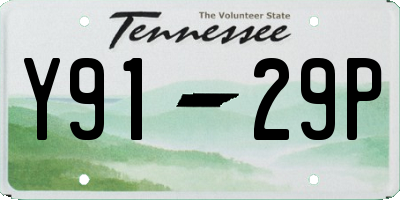 TN license plate Y9129P