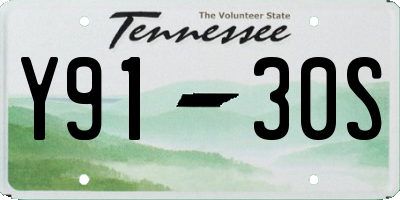 TN license plate Y9130S