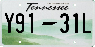 TN license plate Y9131L