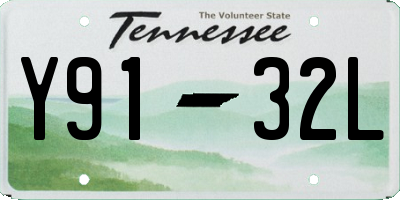 TN license plate Y9132L