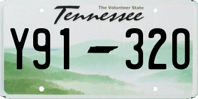 TN license plate Y9132O