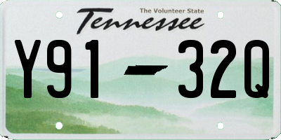 TN license plate Y9132Q