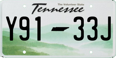 TN license plate Y9133J