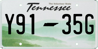 TN license plate Y9135G