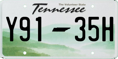 TN license plate Y9135H