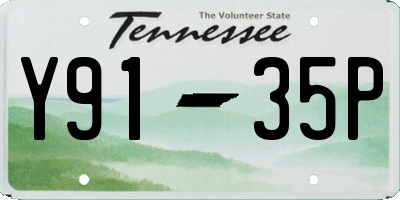 TN license plate Y9135P