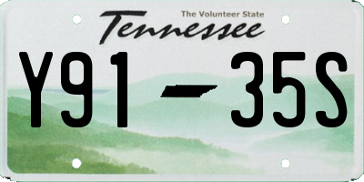 TN license plate Y9135S