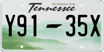 TN license plate Y9135X