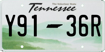 TN license plate Y9136R