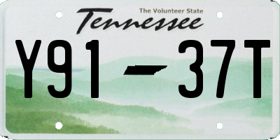TN license plate Y9137T