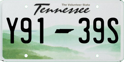 TN license plate Y9139S