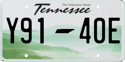 TN license plate Y9140E