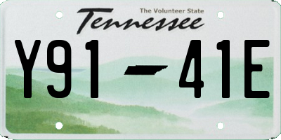 TN license plate Y9141E