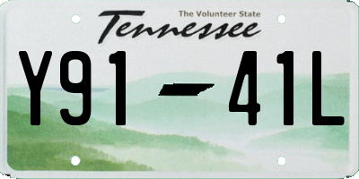 TN license plate Y9141L