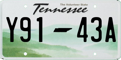 TN license plate Y9143A