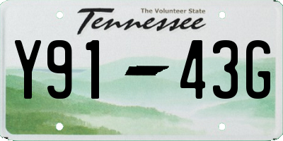 TN license plate Y9143G