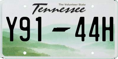 TN license plate Y9144H