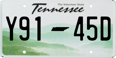 TN license plate Y9145D