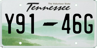 TN license plate Y9146G