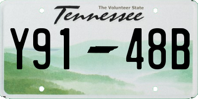 TN license plate Y9148B