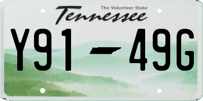 TN license plate Y9149G