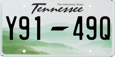 TN license plate Y9149Q