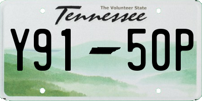 TN license plate Y9150P