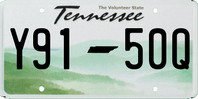 TN license plate Y9150Q