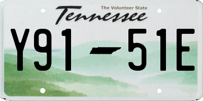 TN license plate Y9151E
