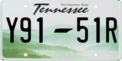 TN license plate Y9151R