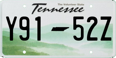 TN license plate Y9152Z