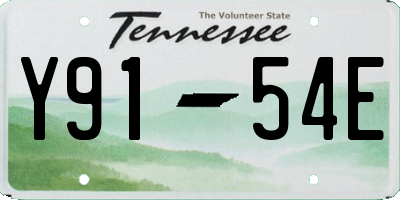 TN license plate Y9154E