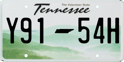TN license plate Y9154H