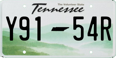 TN license plate Y9154R