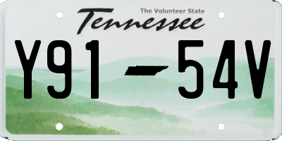 TN license plate Y9154V