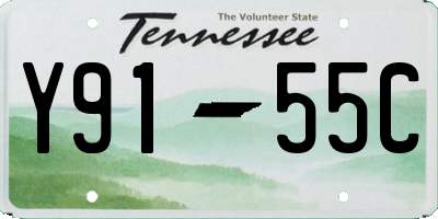 TN license plate Y9155C
