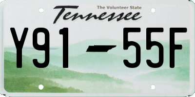 TN license plate Y9155F