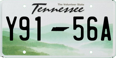 TN license plate Y9156A