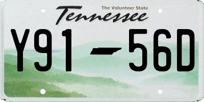 TN license plate Y9156D