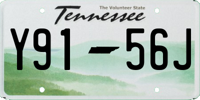 TN license plate Y9156J