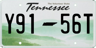 TN license plate Y9156T