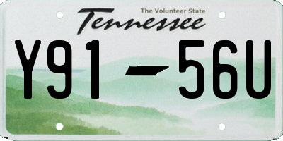 TN license plate Y9156U