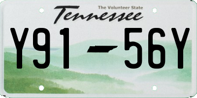 TN license plate Y9156Y